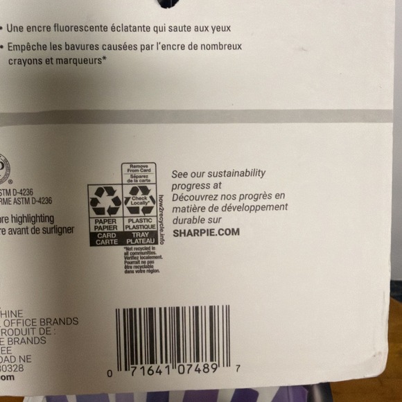 LOT OF 2 Sharpie Clear View Chisel Tip Highlighters, Yellow Orange Pink 3PK - Picture 7 of 8